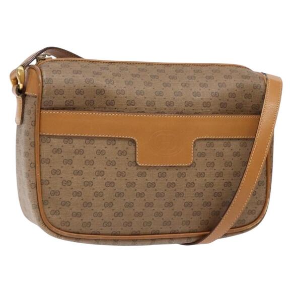 GUCCI Micro GG Supreme Shoulder Bag Pvc Beige Gold 001 14 001 14 - Picture 1 of 16